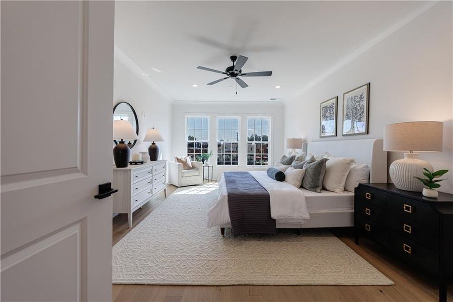 Furnished interior view inside a new home in , Alpharetta (Image 31). Furnished interior view inside a new home in , Alpharetta (Image 31).