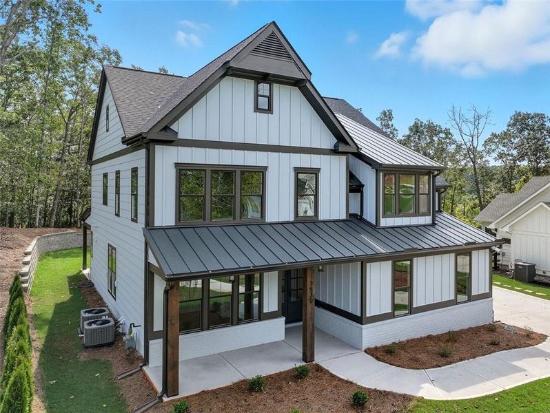 Front exterior of a new home in , Dawsonville, GA, highlighting curb appeal (Image 22).