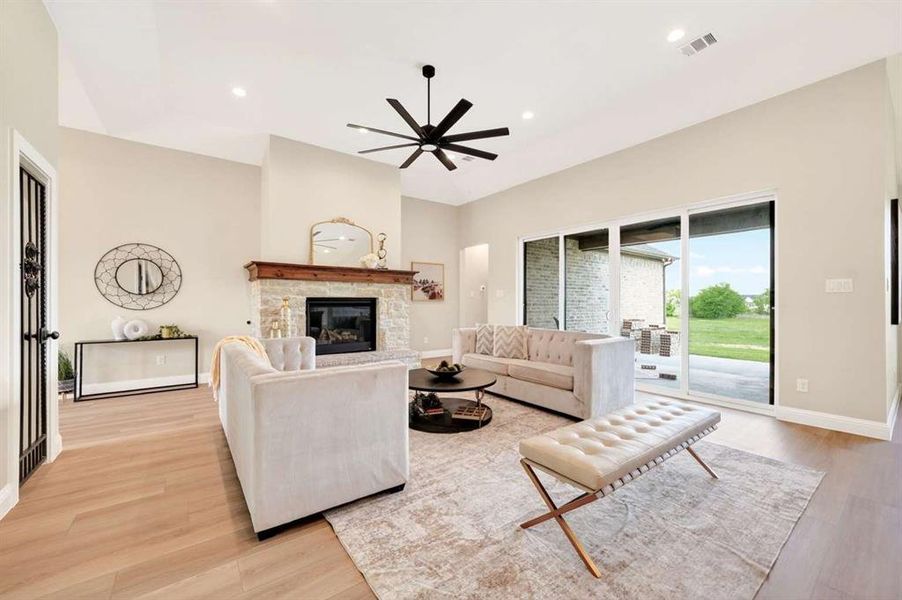Furnished interior view inside a new home in , Royse City (Image 33).