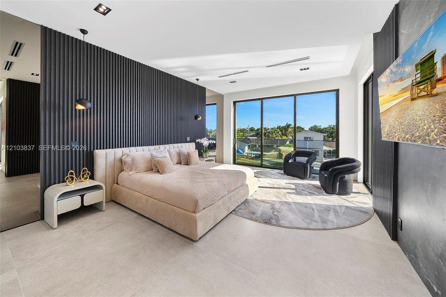 Furnished interior view inside a new home in , Miami (Image 18).