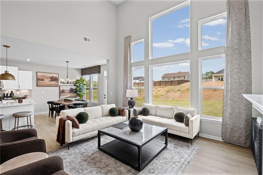 Furnished interior view inside a new home in Pickens Bluff, Hiram (Image 34).