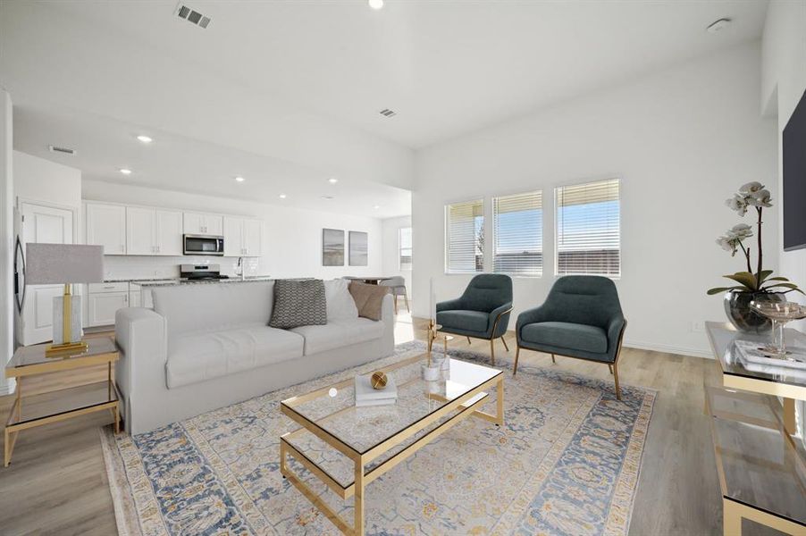 Furnished interior view inside a new home in Lakehaven - Premier Series, Farmersville (Image 9).