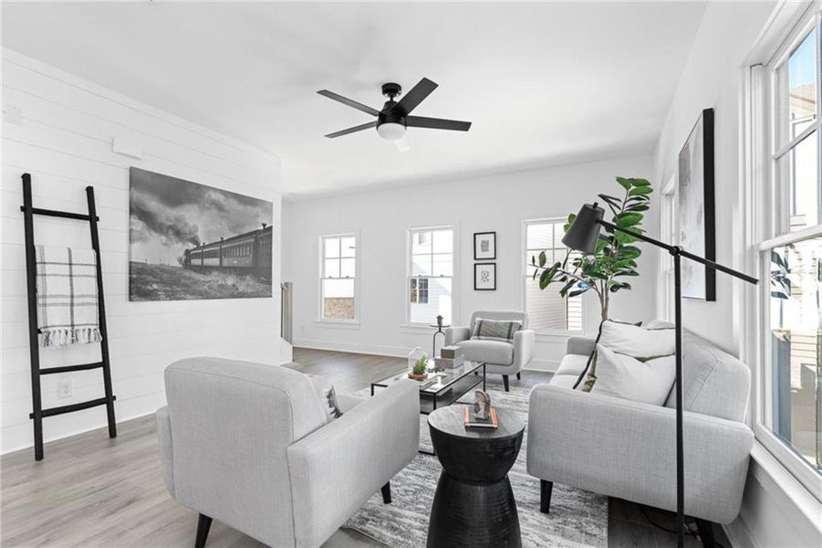 Furnished interior view inside a new home in , Hapeville (Image 6).