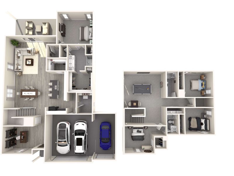 2D floor plan layout for the The Stemmons by Meritage Homes in Belle Lagos, Cleburne, TX (Image 13). 2D floor plan layout for the The Stemmons by Meritage Homes in Belle Lagos, Cleburne, TX (Image 13).