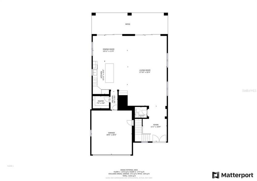 2D floor plan layout of this home in , Tampa, FL (Image 5).