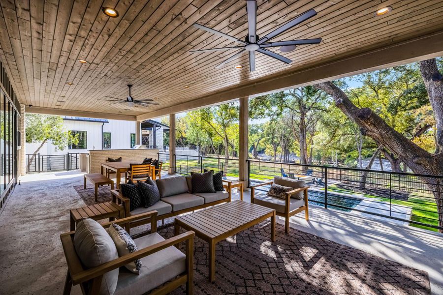 Exterior details and patio area of a home in , New Braunfels (Image 28). Exterior details and patio area of a home in , New Braunfels (Image 28).