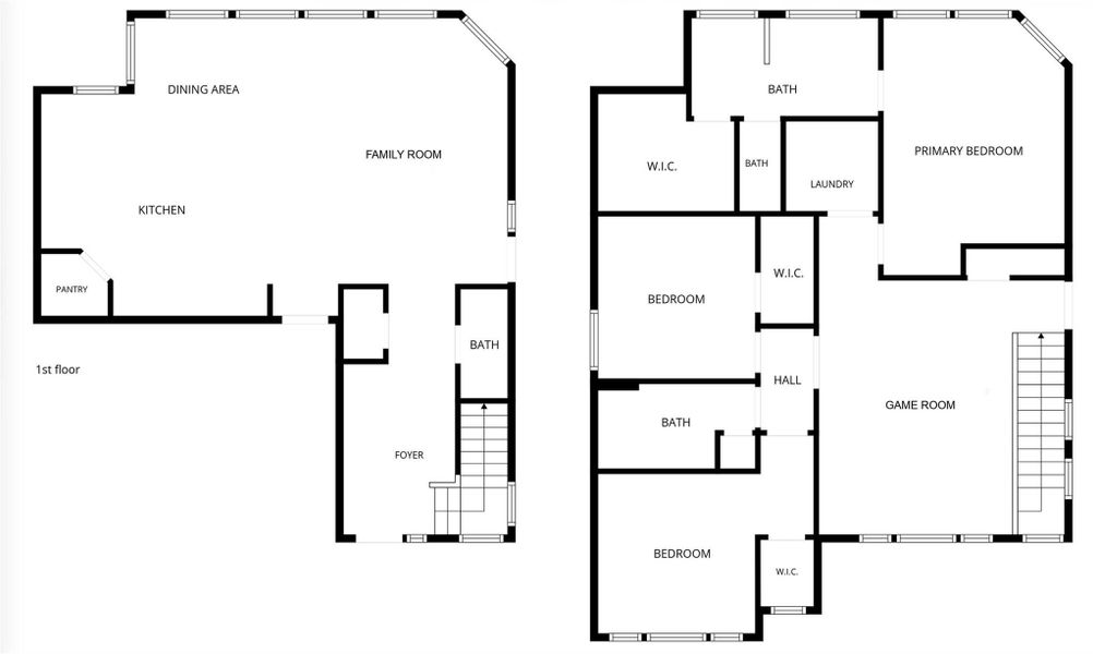 2D floor plan layout of this home in Balmoral, Humble, TX (Image 5).