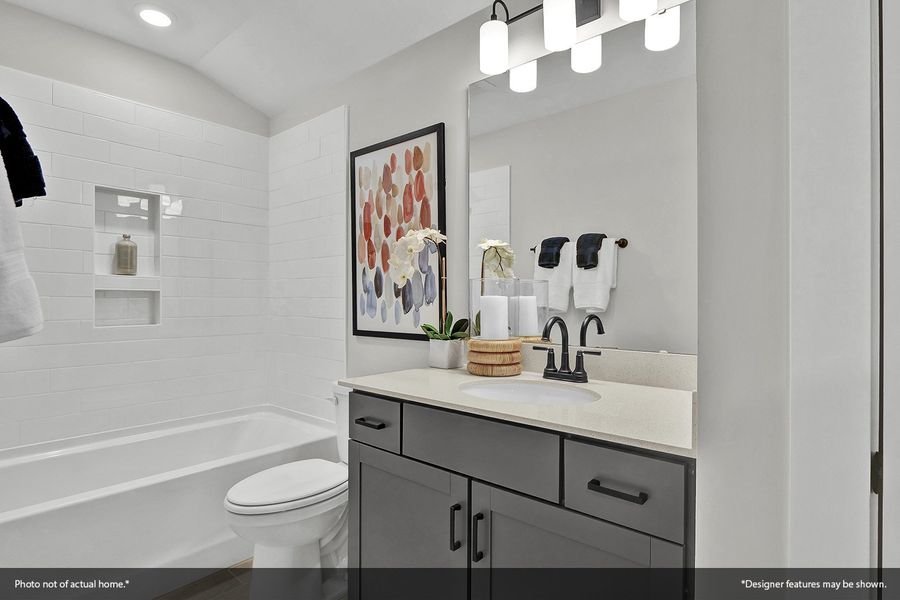 Furnished interior view inside a new home in Grand Park, Leland (Image 19).