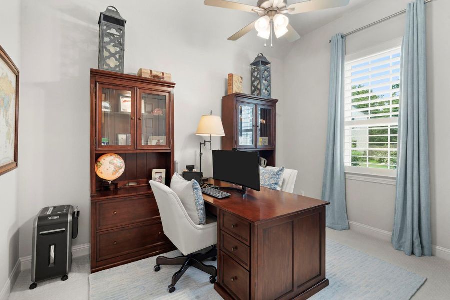 Front bedroom being used as a home office Front bedroom being used as a home office