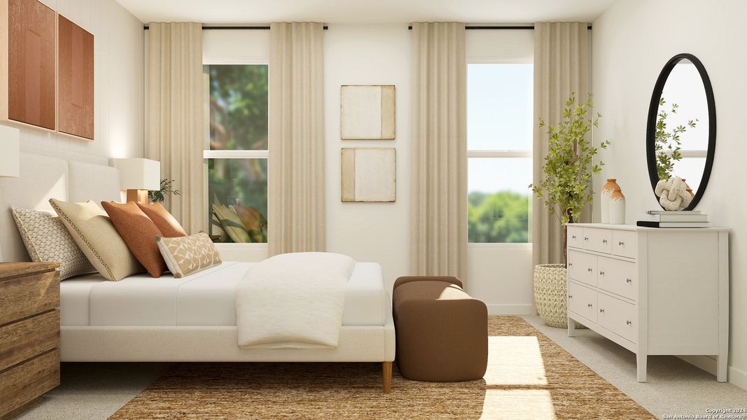 Furnished interior view inside a new home in Navarro Ranch, Seguin (Image 9).