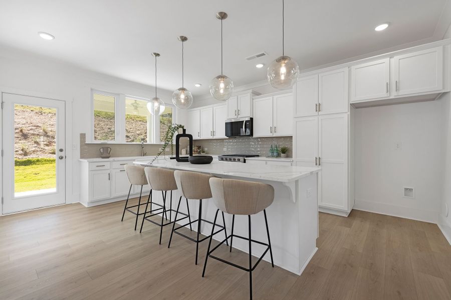 Furnished interior view inside a new home in Edgewater - The Links, Lancaster (Image 4). Furnished interior view inside a new home in Edgewater - The Links, Lancaster (Image 4).