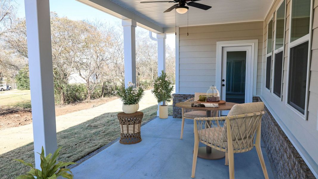Representative exterior details of a home built from the TISDALE by D.R. Horton in Harvest Point, Spring Hill (Image 3).