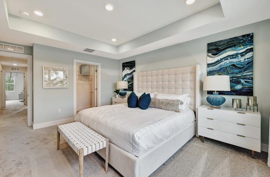 Furnished interior view inside a new home in Aspire at Hawks Ridge, Port St. Lucie (Image 13).