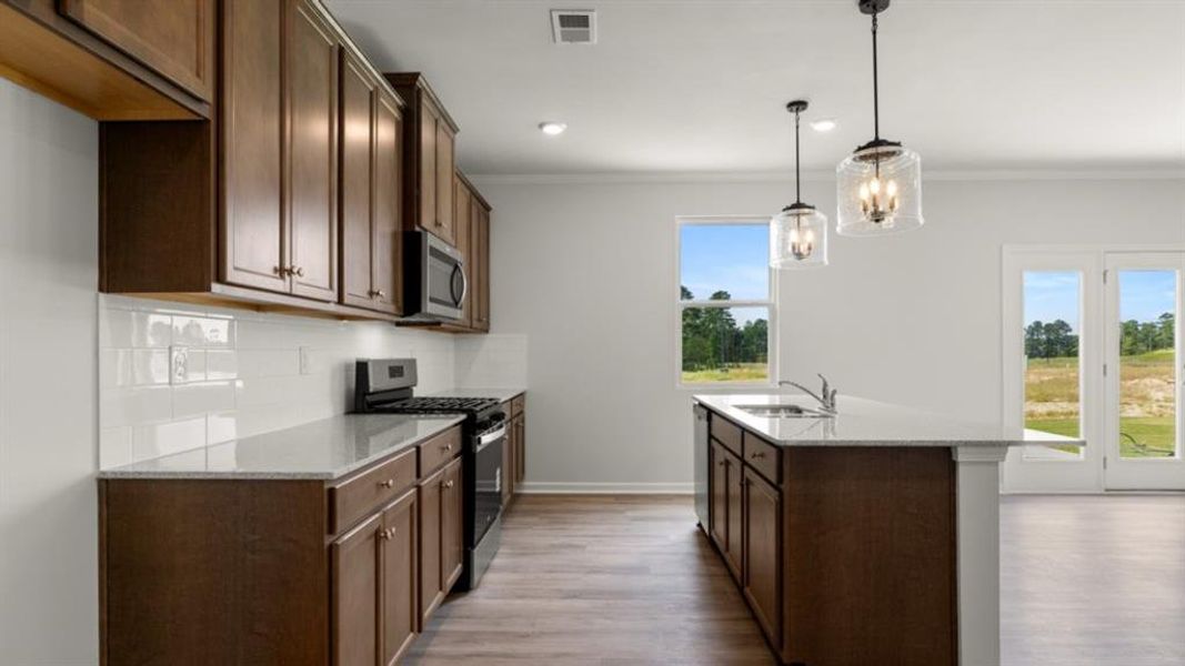 Furnished interior view inside a new home in Fairway 17 at Mirror Lake, Villa Rica (Image 7).