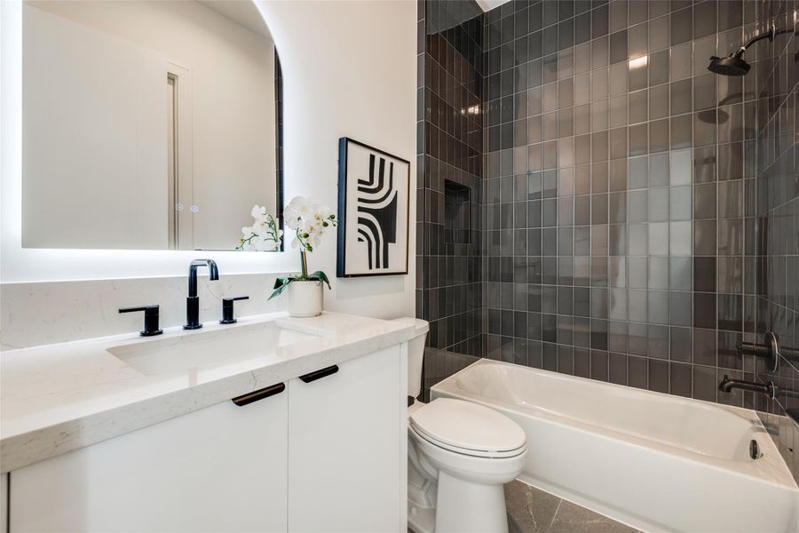 Furnished interior view inside a new home in , Houston (Image 44).