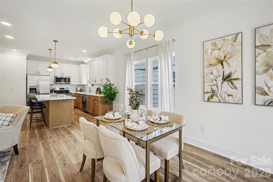 Furnished interior view inside a new home in , Charlotte (Image 16).