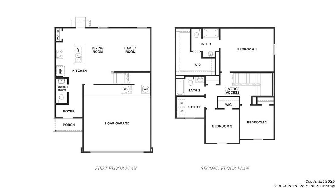 2D floor plan layout of this home in Avenida, Converse, TX (Image 3).