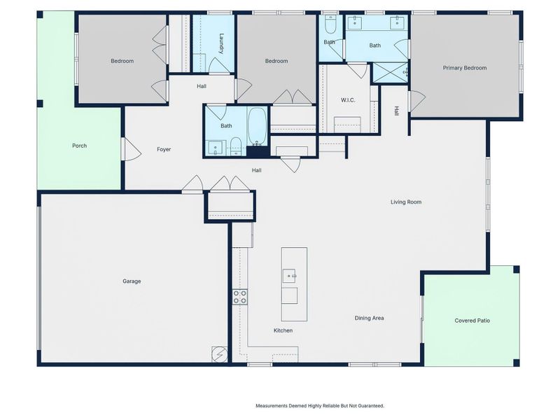 2D floor plan layout of this home in , Onalaska, TX (Image 4).