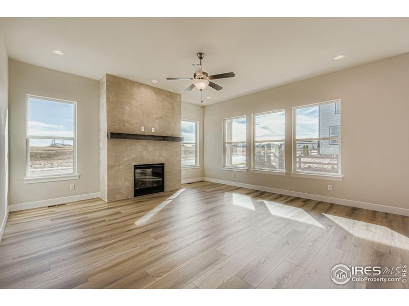 Spacious, unfurnished interior of a new home in RainDance National 60/70, Windsor (Image 20).