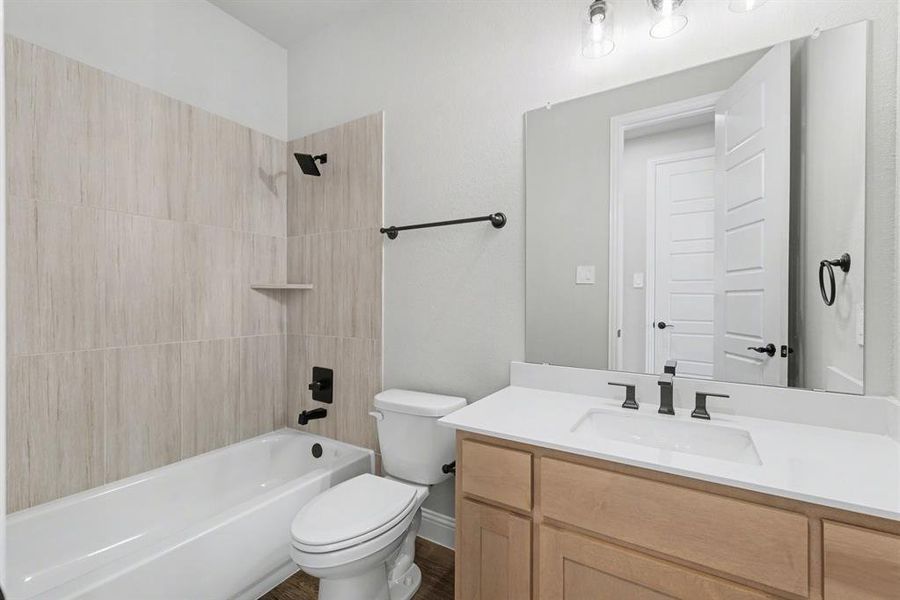 Furnished interior view inside a new home in Sagebrush Addition, Midlothian (Image 11).