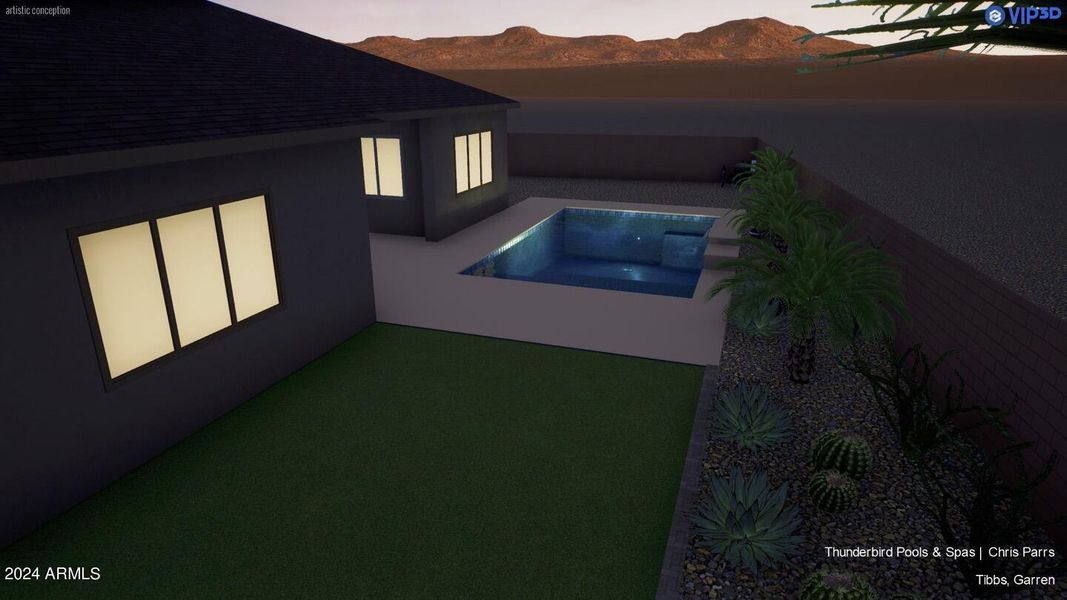 Backyard rendering