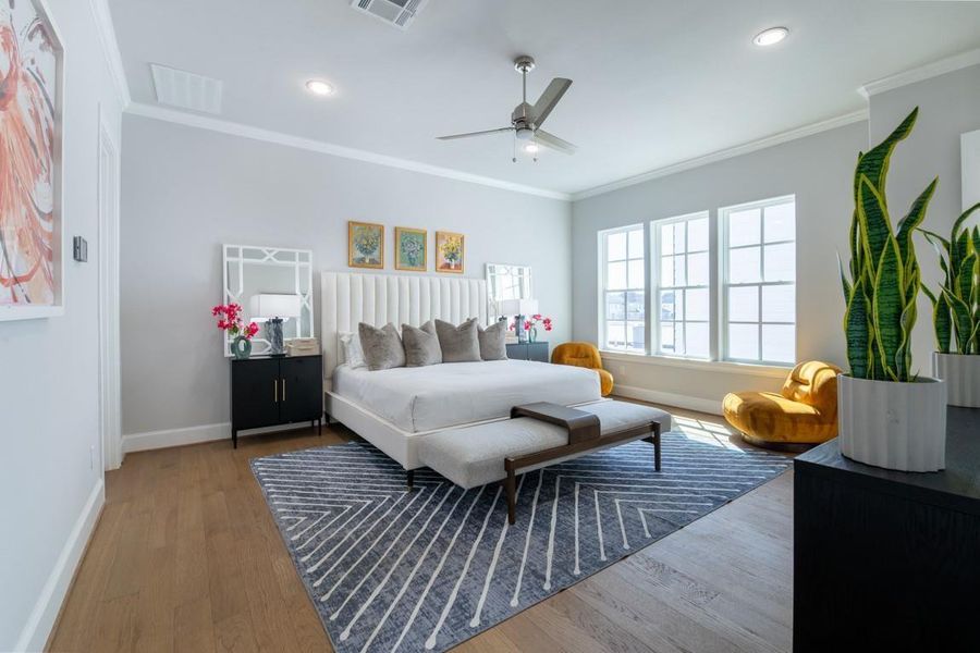 HUGE primary bedroom bathed in natural light! HUGE primary bedroom bathed in natural light!