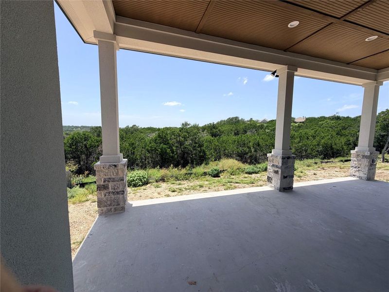 Exterior details and patio area of a home in Riverstone, Georgetown (Image 2). Exterior details and patio area of a home in Riverstone, Georgetown (Image 2).