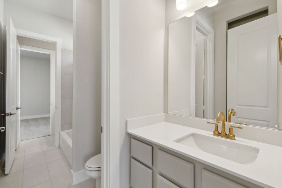 Furnished interior view inside a new home in Painted Tree Lakeside, McKinney (Image 14).