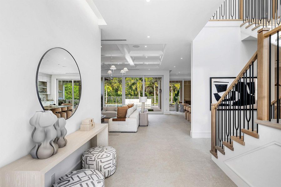 Furnished interior view inside a new home in , Delray Beach (Image 61).