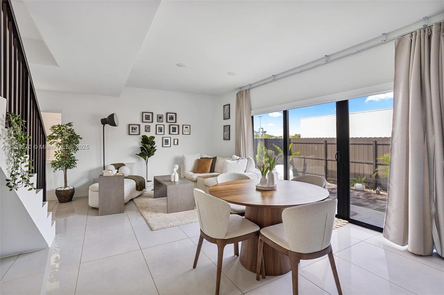 Furnished interior view inside a new home in , Florida City (Image 32).