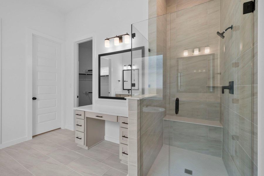 Walk-in shower in Primary Bath