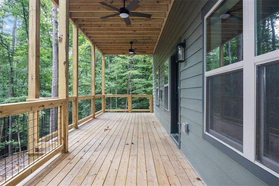Exterior details and patio area of a home in , Ellijay (Image 29).