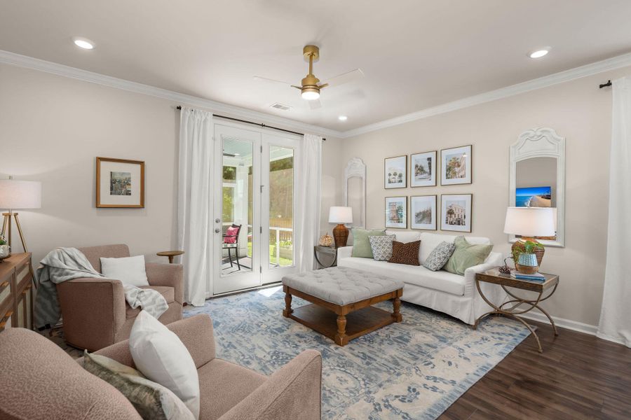 Furnished interior view inside a new home in The Ponds, Summerville (Image 19). Furnished interior view inside a new home in The Ponds, Summerville (Image 19).