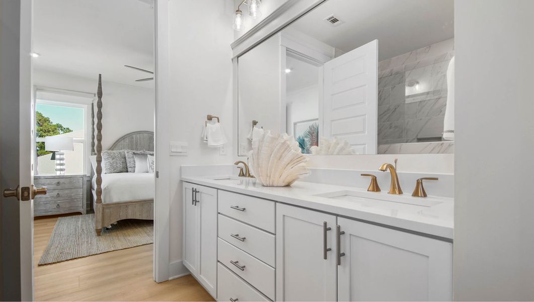 Furnished interior view inside a new home in Parkside, Santa Rosa Beach (Image 42). Furnished interior view inside a new home in Parkside, Santa Rosa Beach (Image 42).