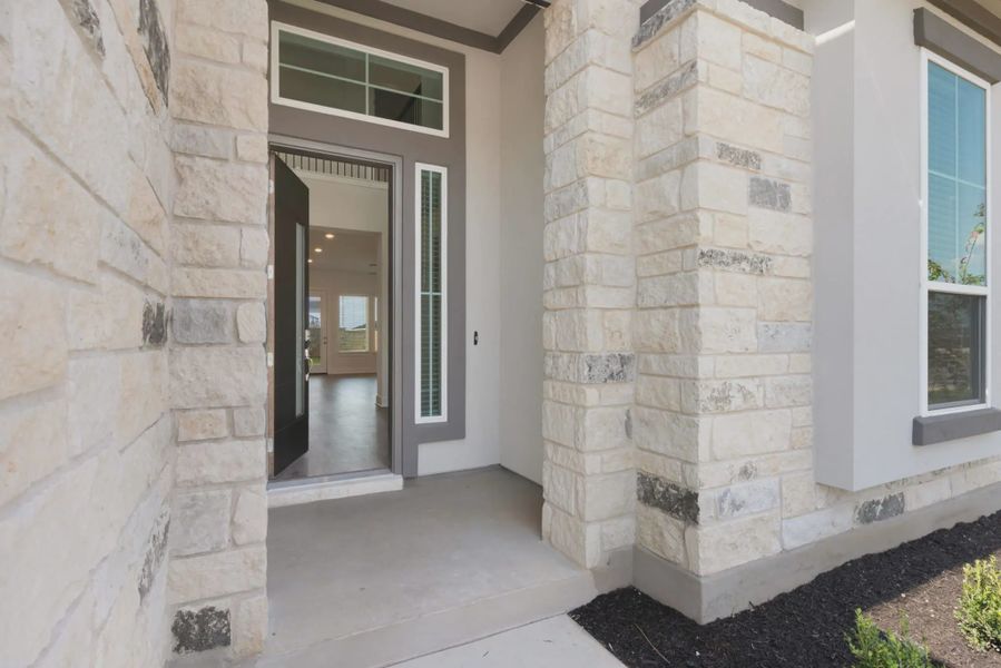 Exterior details and patio area of a home in Nolina, Georgetown (Image 3).