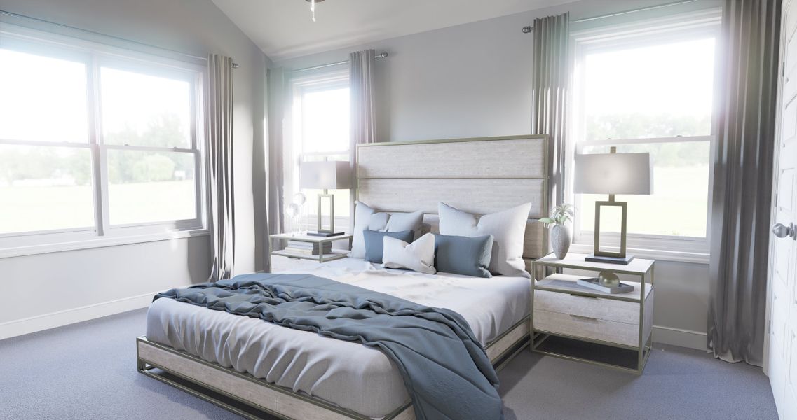 Representative furnished interior of a home built from the Gayle Townhome by Parkside Builders in The Parks of Mill Town, Chattanooga (Image 14).