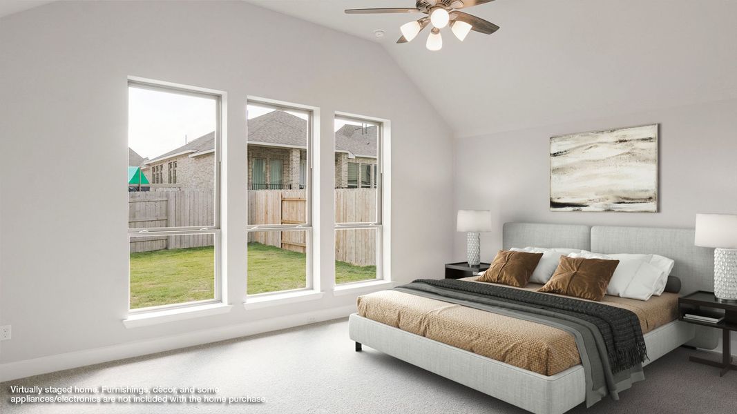 Furnished interior view inside a new home in Meadows of Mill Creek, Seguin (Image 7).