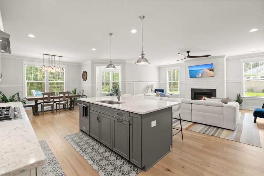 Furnished interior view inside a new home in , Huger (Image 42).