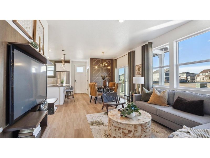 Furnished interior view inside a new home in Villas at Vantage, Berthoud (Image 12).