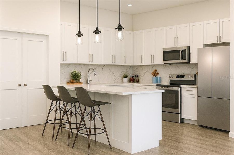 Furnished interior view inside a new home in , North Port (Image 3).