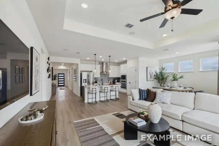 Furnished interior view inside a new home in Saddle Creek Ranch, Cibolo (Image 18). Furnished interior view inside a new home in Saddle Creek Ranch, Cibolo (Image 18).