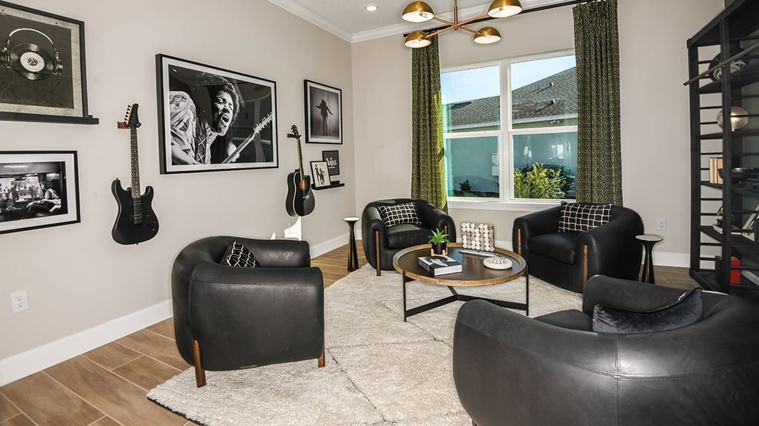 Representative furnished interior of a home built from the Pallazio by Taylor Morrison in Esplanade at McKinnon Groves, Winter Garden (Image 16).