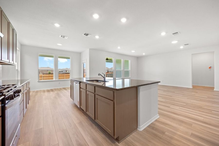 Furnished interior view inside a new home in Salerno - Hallmark Collection, Round Rock (Image 9).