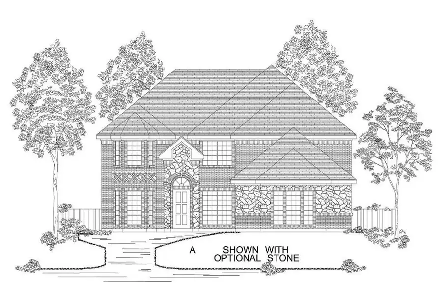 Representative rendering of the exterior for the Riverchase FSW by First Texas Homes (Image 2). Representative rendering of the exterior for the Riverchase FSW by First Texas Homes (Image 2).