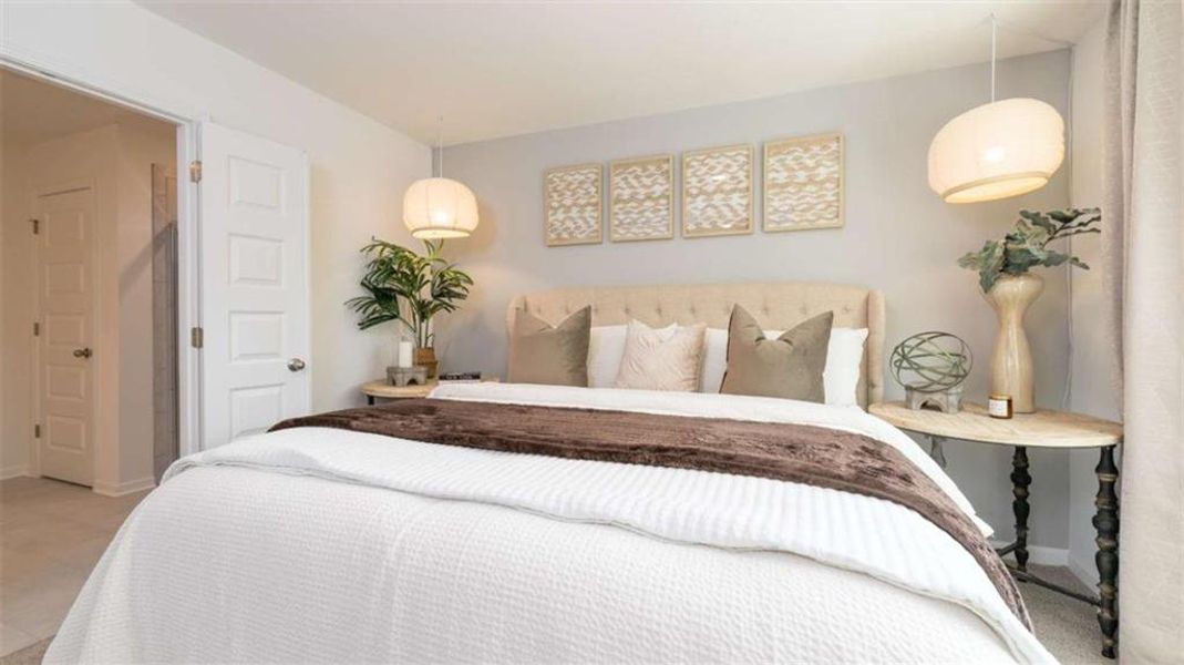 Furnished interior view inside a new home in Benteen Reserve, Atlanta (Image 8).