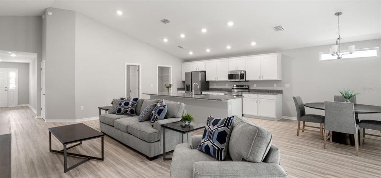 Furnished interior view inside a new home in Vista Trace, Belleview (Image 5).