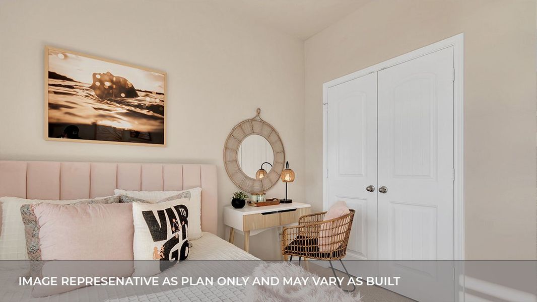 Representative furnished interior of a home built from the The Gaven by D.R. Horton in Talavera, Kyle (Image 2).