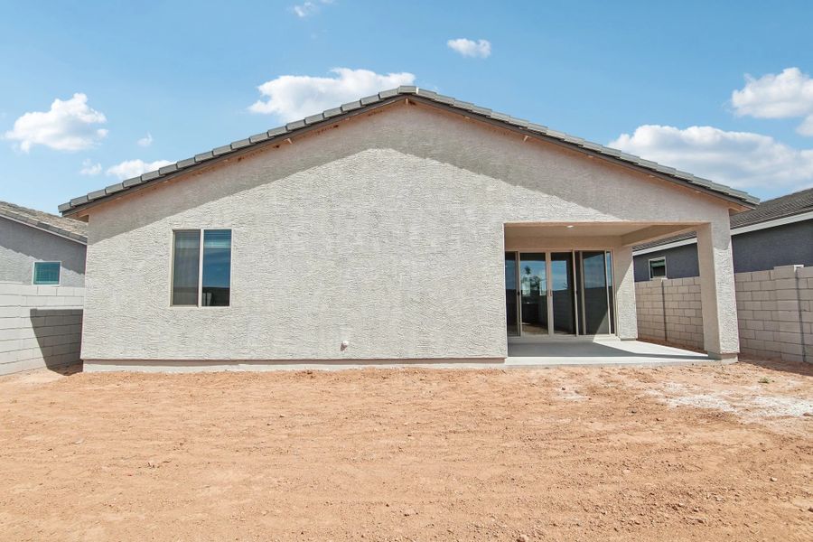 Back exterior elevation