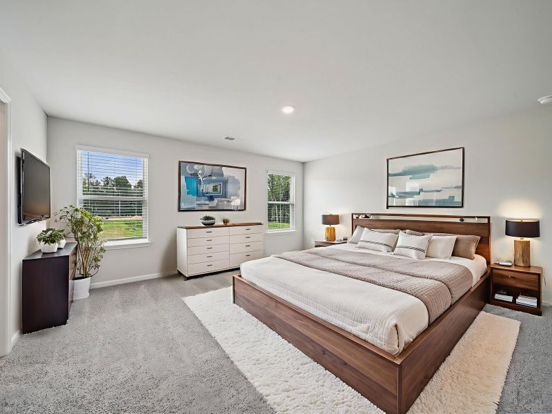 Furnished interior view inside a new home in Vines at Mill Creek - Estate Series, Braselton (Image 8).