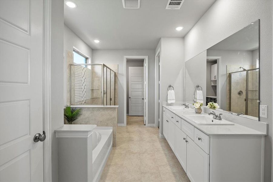 Furnished interior view inside a new home in , Fate (Image 18).